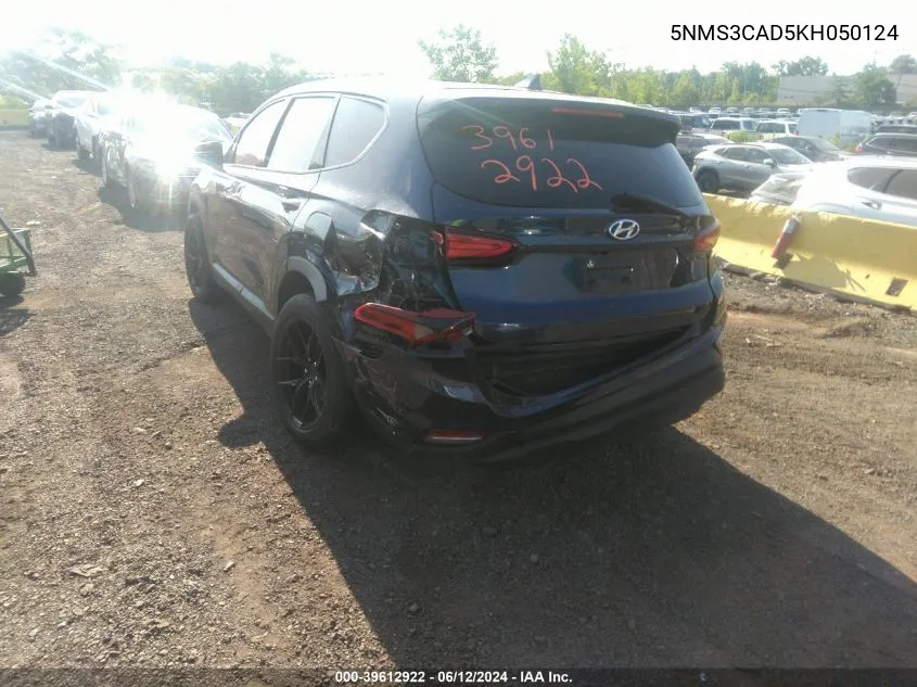 5NMS3CAD5KH050124 2019 Hyundai Santa Fe Sel