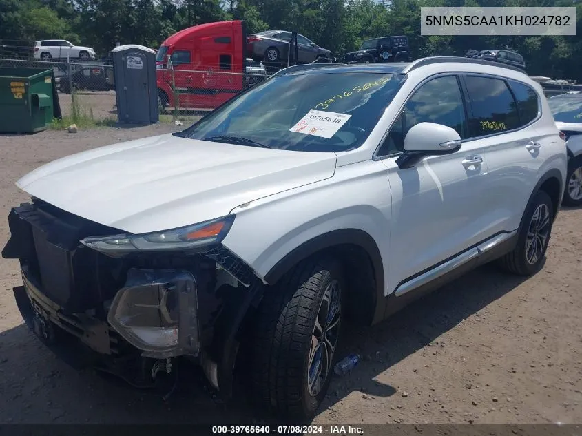 5NMS5CAA1KH024782 2019 Hyundai Santa Fe Limited 2.0T