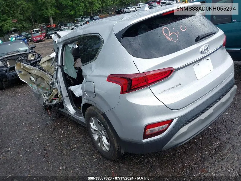 5NMS33AD0KH055294 2019 Hyundai Santa Fe Sel