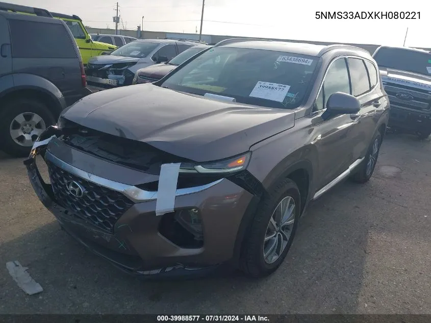 5NMS33ADXKH080221 2019 Hyundai Santa Fe Sel Plus