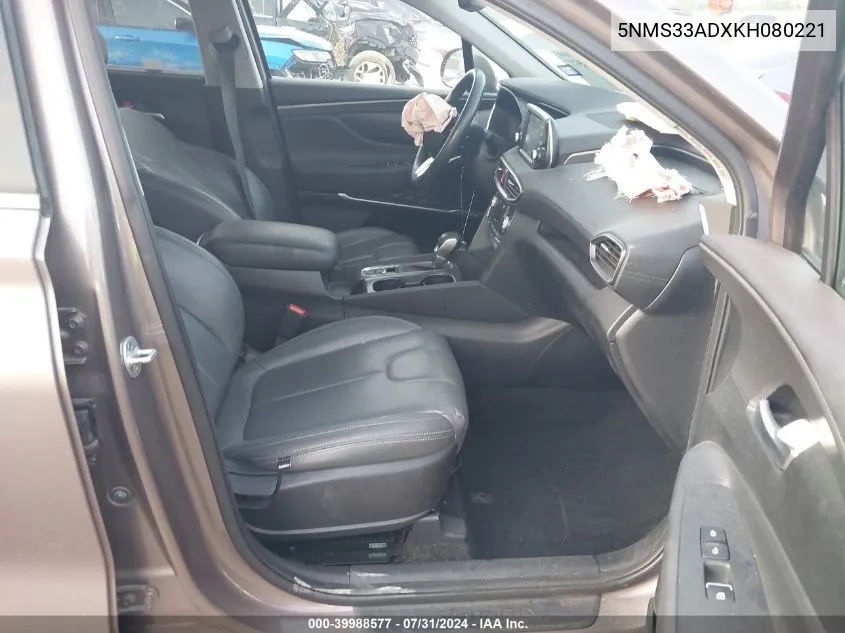 5NMS33ADXKH080221 2019 Hyundai Santa Fe Sel Plus