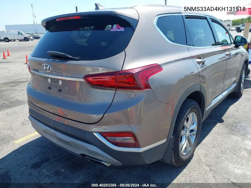 5NMS33AD4KH131518 2019 Hyundai Santa Fe Sel