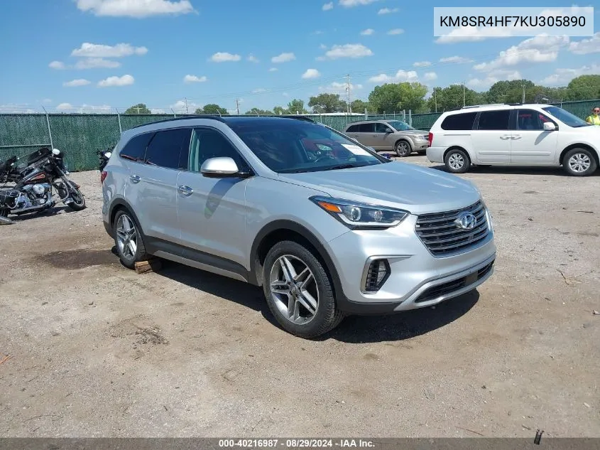 2019 Hyundai Santa Fe Xl Limited Ultimate VIN: KM8SR4HF7KU305890 Lot: 40216987