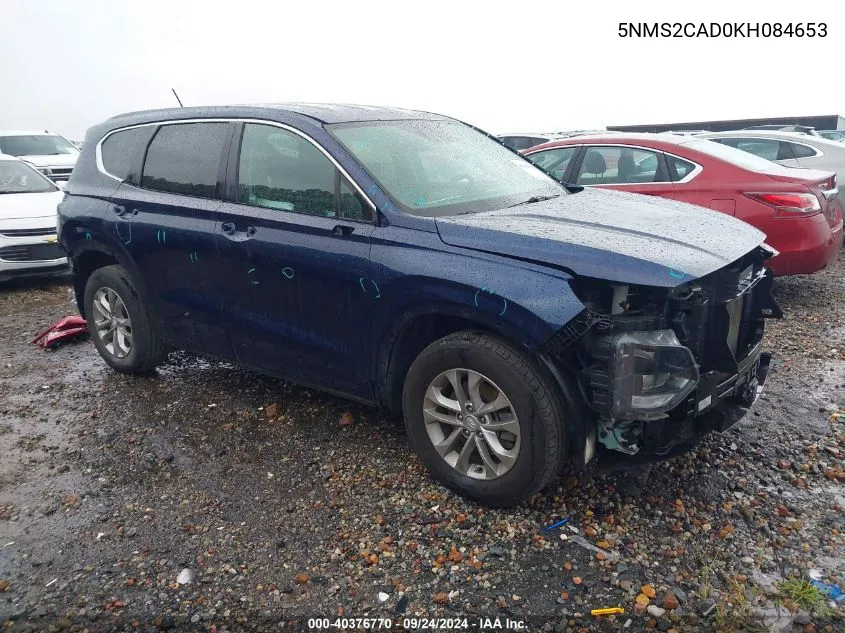 5NMS2CAD0KH084653 2019 Hyundai Santa Fe Se