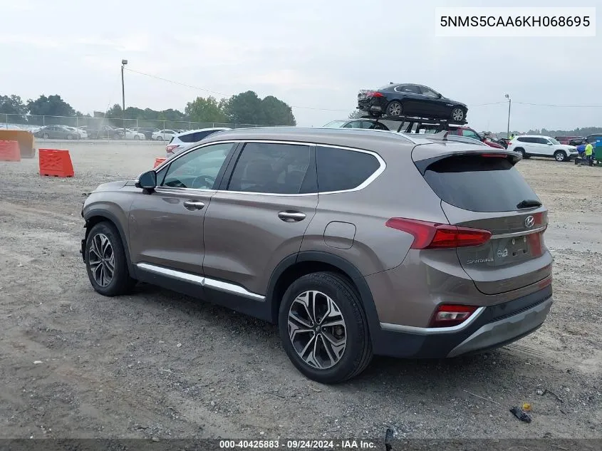 5NMS5CAA6KH068695 2019 Hyundai Santa Fe Ultimate 2.0T