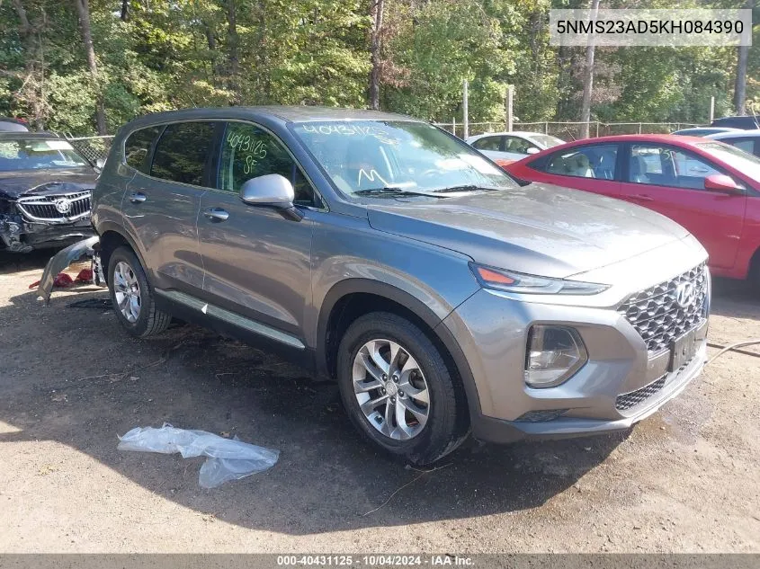 5NMS23AD5KH084390 2019 Hyundai Santa Fe Se