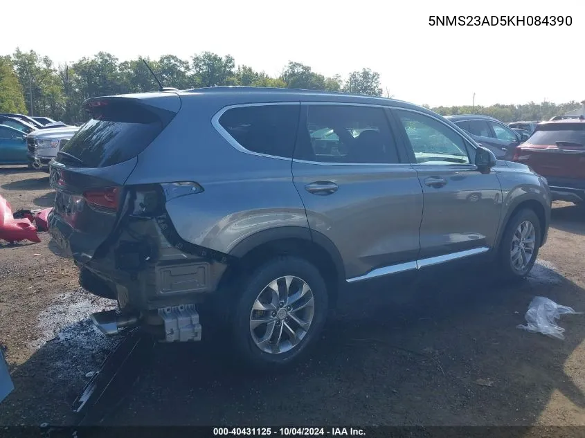 5NMS23AD5KH084390 2019 Hyundai Santa Fe Se