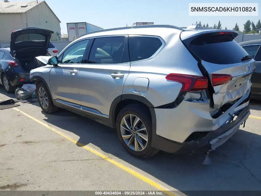 5NMS5CAD6KH010824 2019 Hyundai Santa Fe Limited