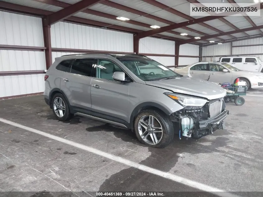 KM8SRDHFXKU307536 2019 Hyundai Santa Fe Xl Limited Ultimate