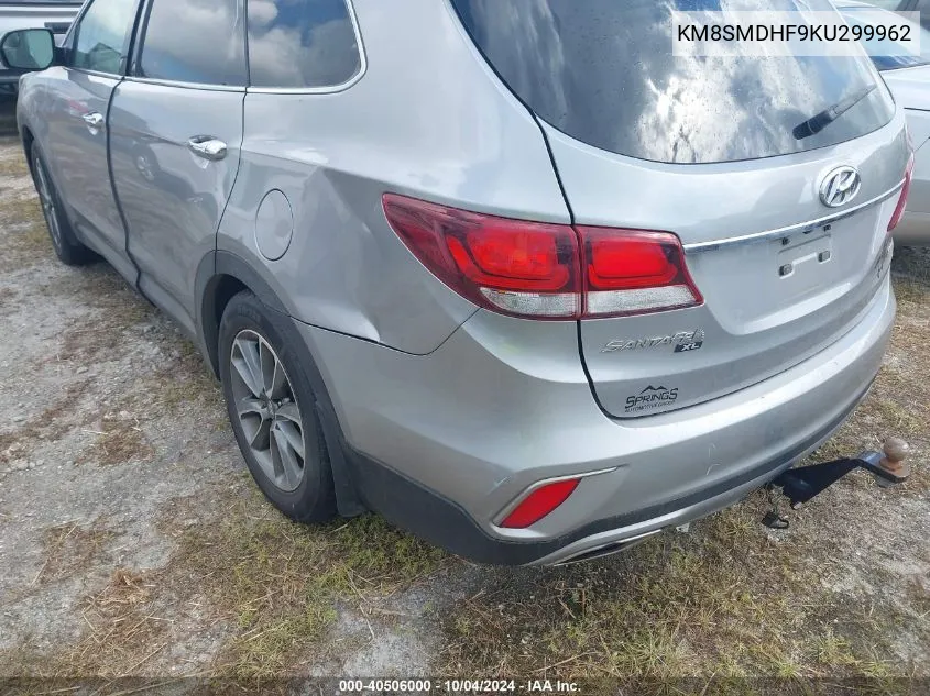 KM8SMDHF9KU299962 2019 Hyundai Santa Fe Xl Se