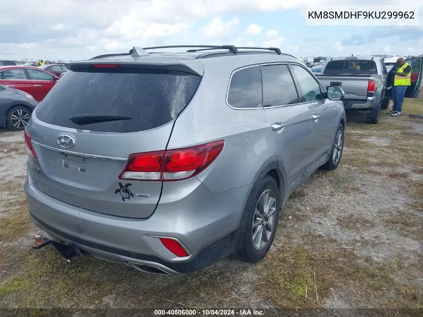 KM8SMDHF9KU299962 2019 Hyundai Santa Fe Xl Se