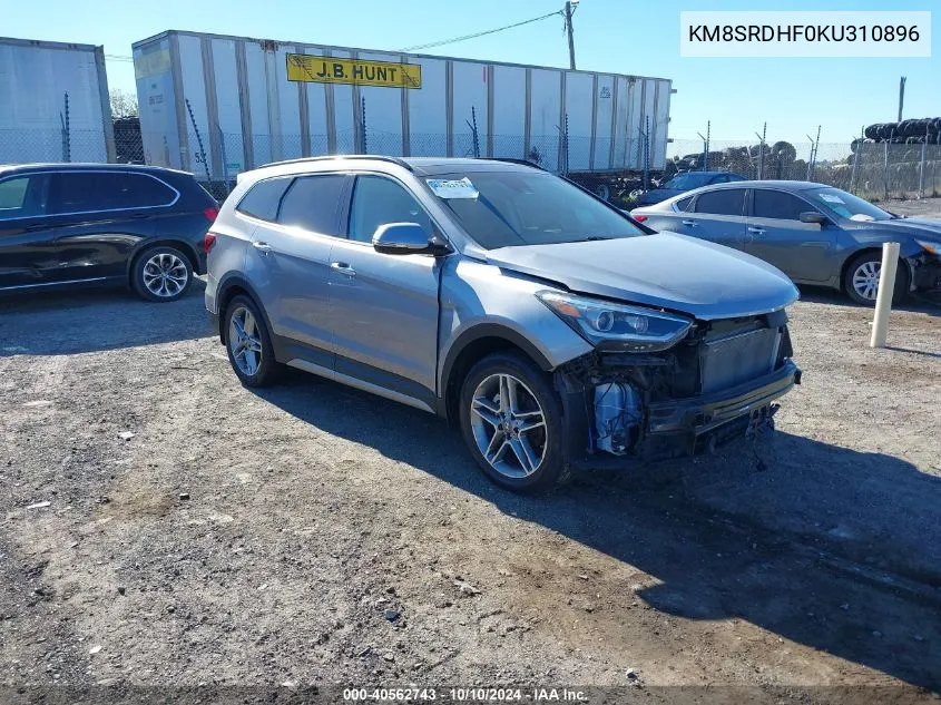 2019 Hyundai Santa Fe Xl Limited Ultimate VIN: KM8SRDHF0KU310896 Lot: 40562743