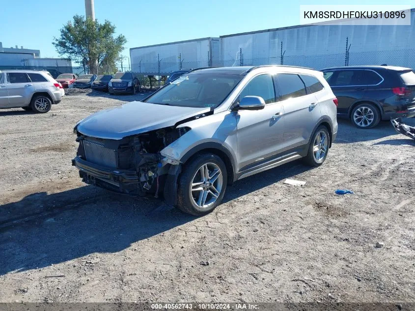 2019 Hyundai Santa Fe Xl Limited Ultimate VIN: KM8SRDHF0KU310896 Lot: 40562743