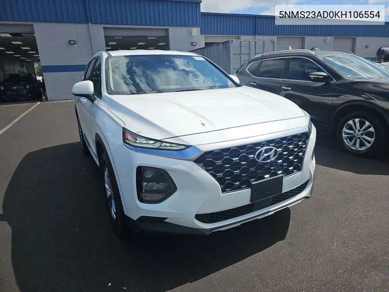 2019 Hyundai Santa Fe Se VIN: 5NMS23AD0KH106554 Lot: 40713688