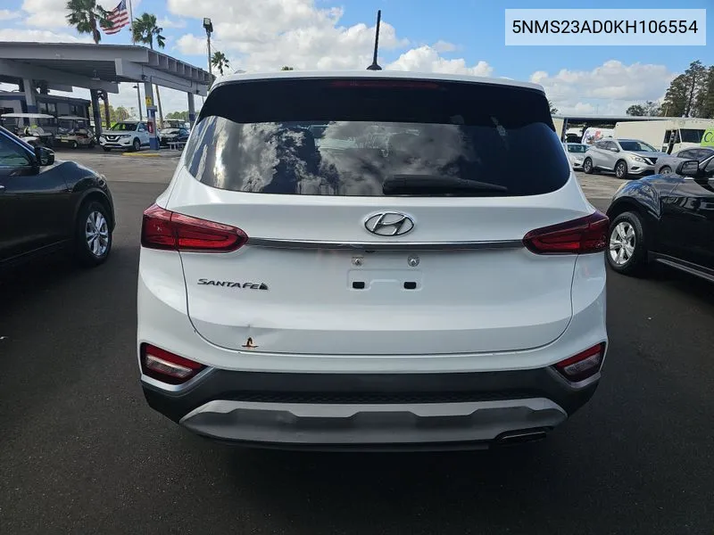 2019 Hyundai Santa Fe Se VIN: 5NMS23AD0KH106554 Lot: 40713688