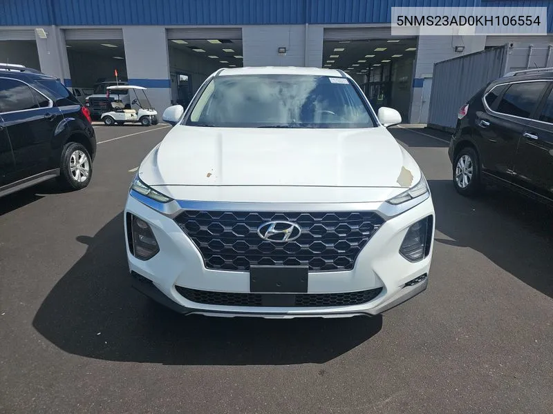 2019 Hyundai Santa Fe Se VIN: 5NMS23AD0KH106554 Lot: 40713688