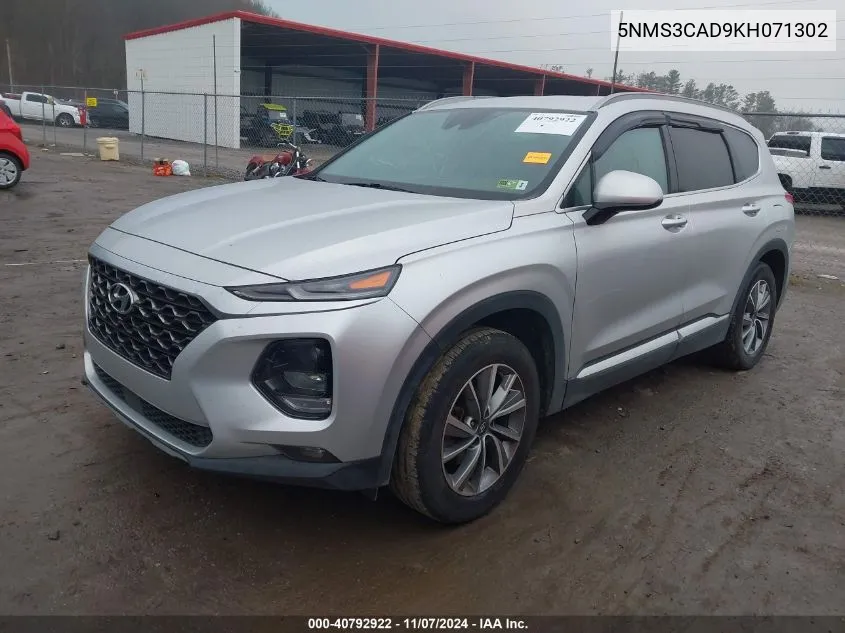 2019 Hyundai Santa Fe Sel Plus VIN: 5NMS3CAD9KH071302 Lot: 40792922