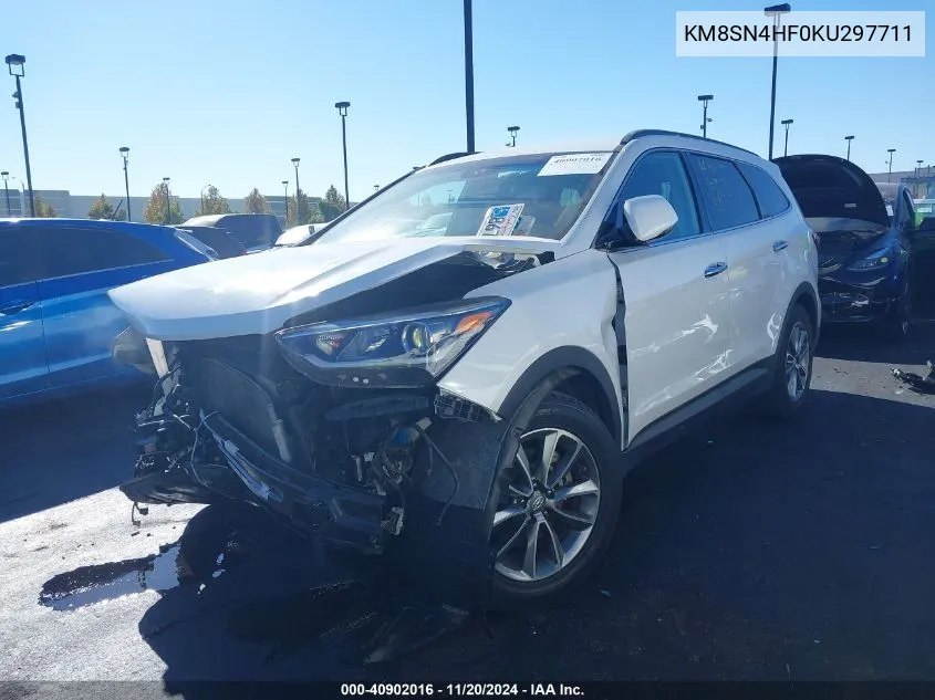 2019 Hyundai Santa Fe Xl Se VIN: KM8SN4HF0KU297711 Lot: 40902016