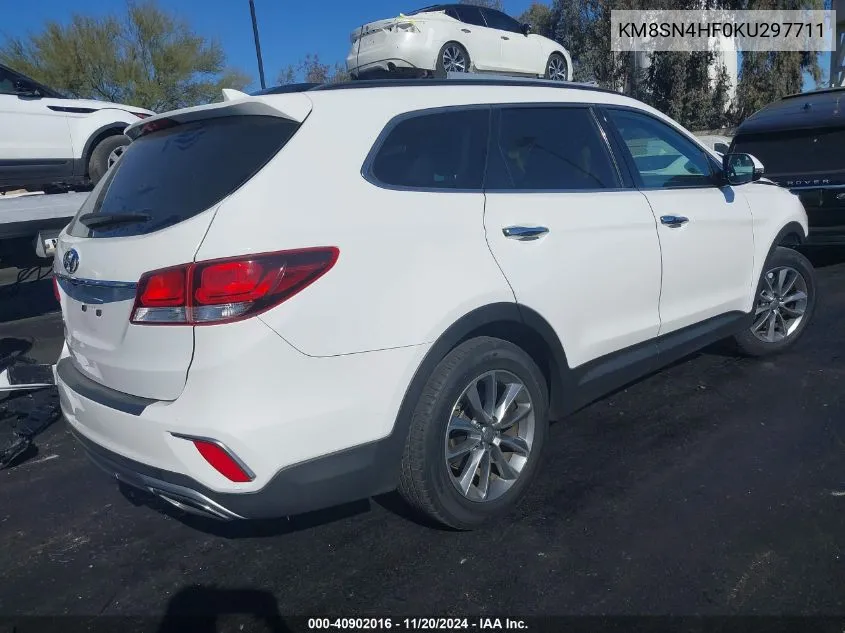 2019 Hyundai Santa Fe Xl Se VIN: KM8SN4HF0KU297711 Lot: 40902016