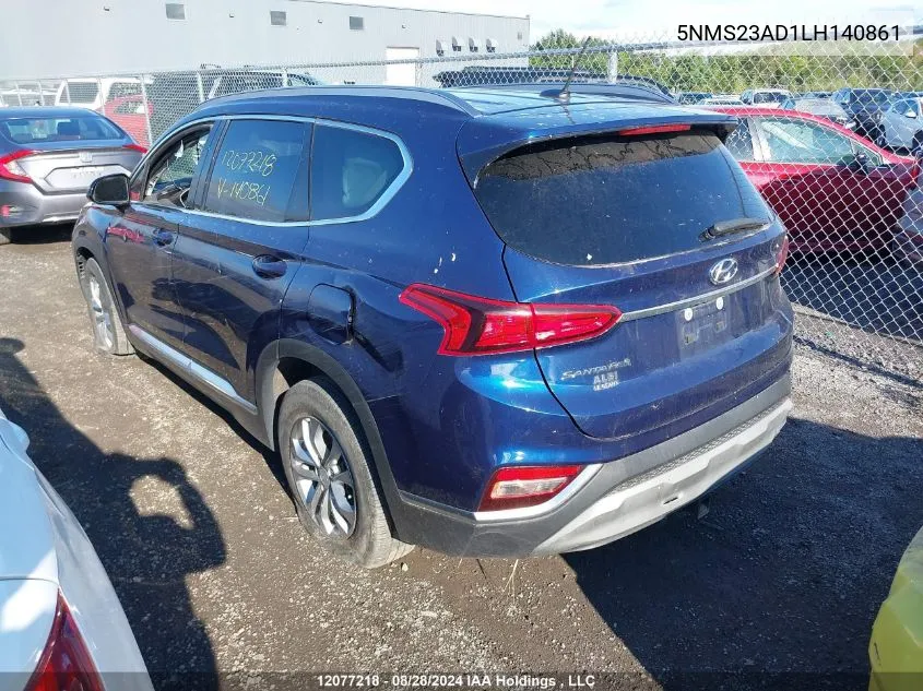 5NMS23AD1LH140861 2020 Hyundai Santa Fe Essential Fwd