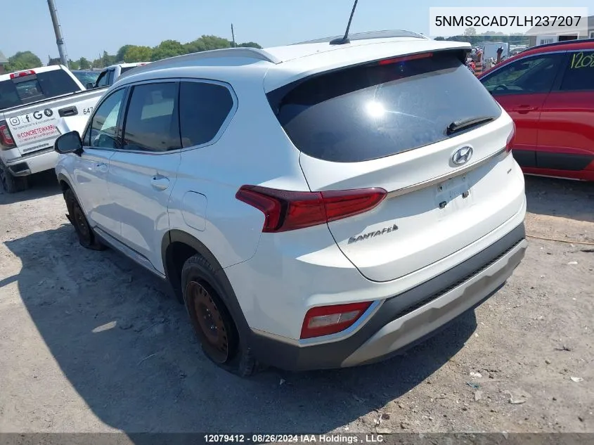 5NMS2CAD7LH237207 2020 Hyundai Santa Fe Se