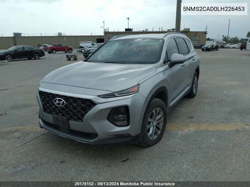 2020 Hyundai Santa Fe Essential VIN: 5NMS2CAD0LH226453 Lot: 20176152