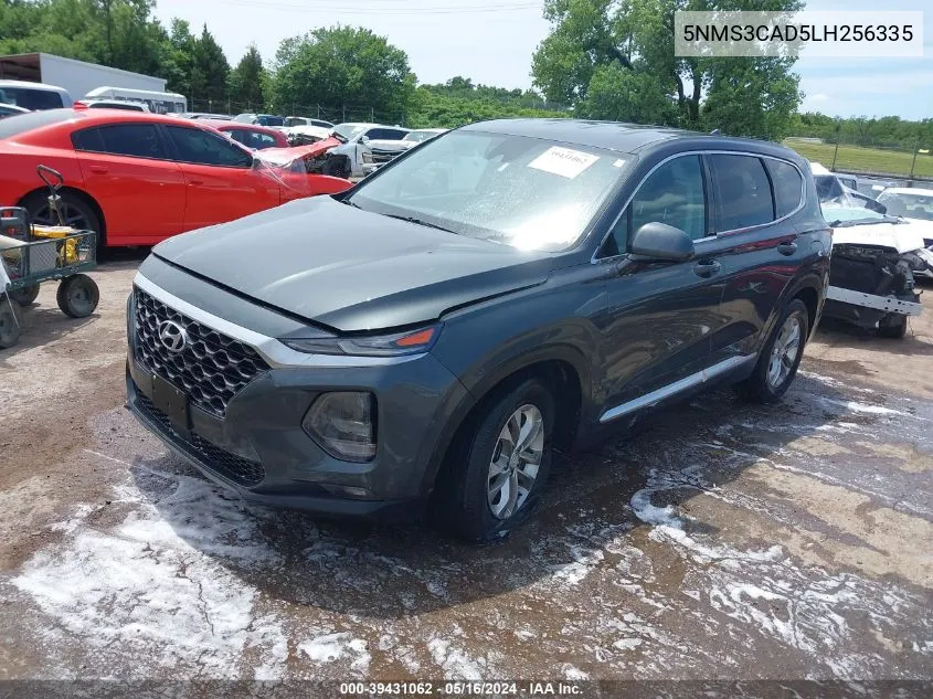 2020 Hyundai Santa Fe Sel VIN: 5NMS3CAD5LH256335 Lot: 39431062