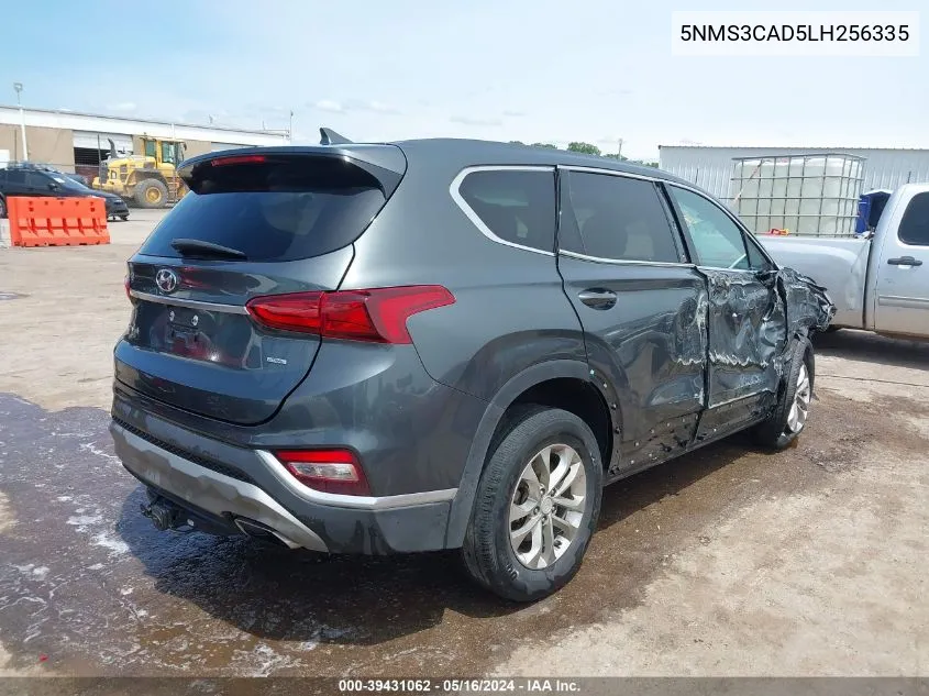 5NMS3CAD5LH256335 2020 Hyundai Santa Fe Sel