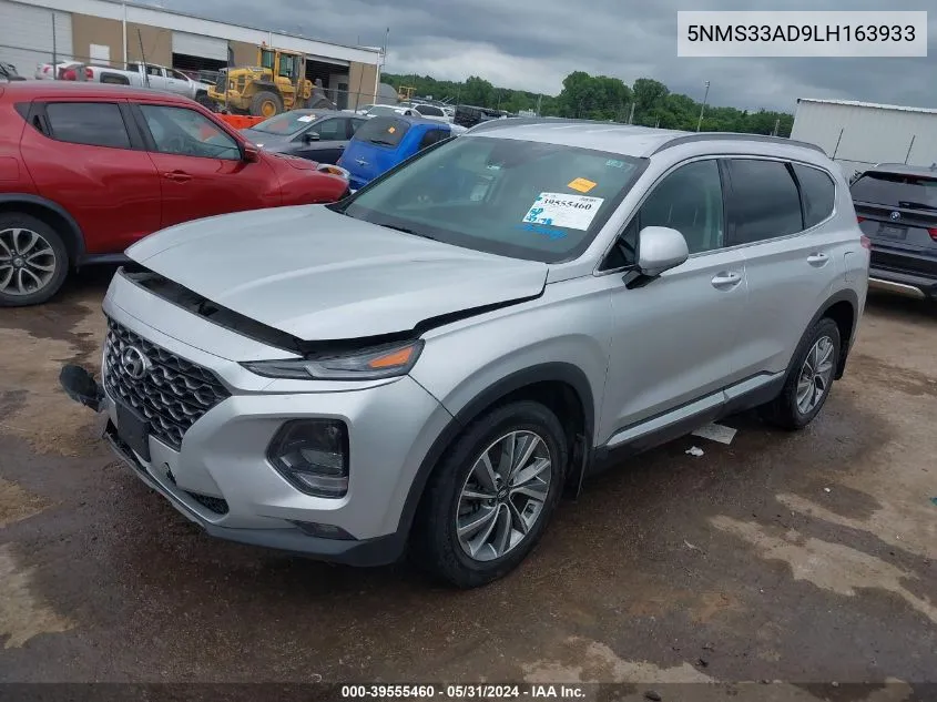 5NMS33AD9LH163933 2020 Hyundai Santa Fe Sel