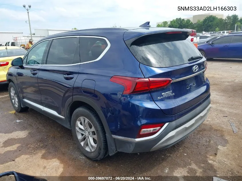 5NMS33AD2LH166303 2020 Hyundai Santa Fe Sel