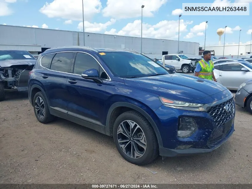 2020 Hyundai Santa Fe Limited 2.0T VIN: 5NMS5CAA9LH263448 Lot: 39727671