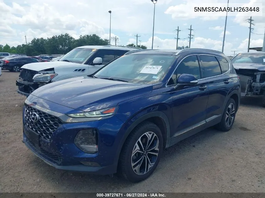 2020 Hyundai Santa Fe Limited 2.0T VIN: 5NMS5CAA9LH263448 Lot: 39727671