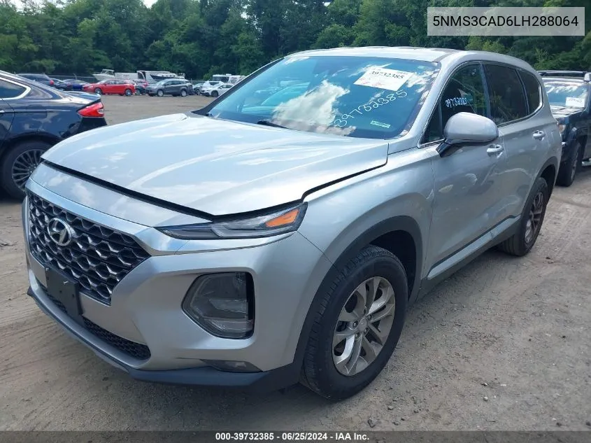 2020 Hyundai Santa Fe Sel VIN: 5NMS3CAD6LH288064 Lot: 39732385