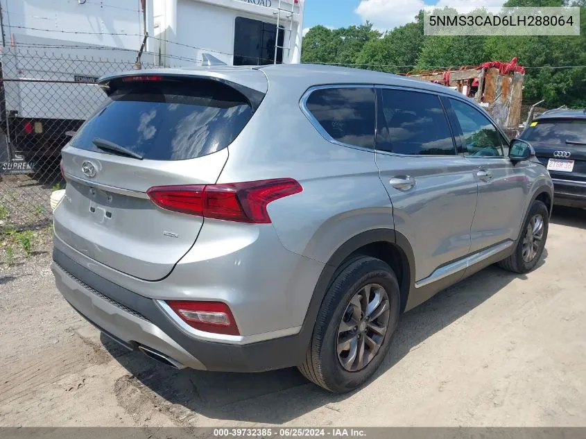 5NMS3CAD6LH288064 2020 Hyundai Santa Fe Sel