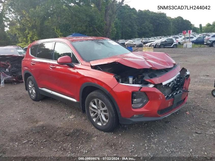 5NMS3CAD7LH244042 2020 Hyundai Santa Fe Sel