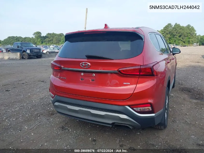 5NMS3CAD7LH244042 2020 Hyundai Santa Fe Sel