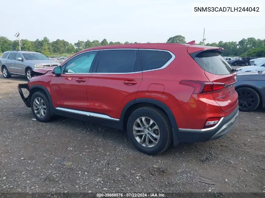 5NMS3CAD7LH244042 2020 Hyundai Santa Fe Sel