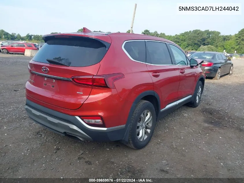 5NMS3CAD7LH244042 2020 Hyundai Santa Fe Sel