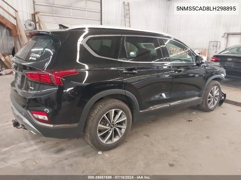 2020 Hyundai Santa Fe Limited VIN: 5NMS5CAD8LH298895 Lot: 39887699