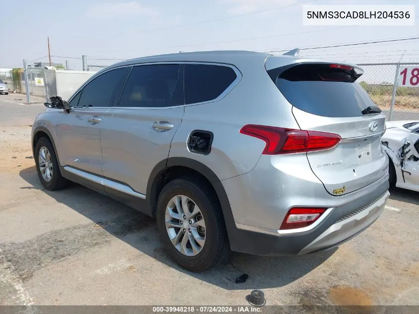 5NMS3CAD8LH204536 2020 Hyundai Santa Fe Sel