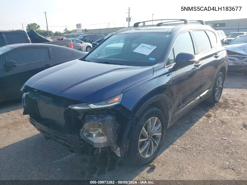 2020 Hyundai Santa Fe Limited VIN: 5NMS5CAD4LH183677 Lot: 39973262