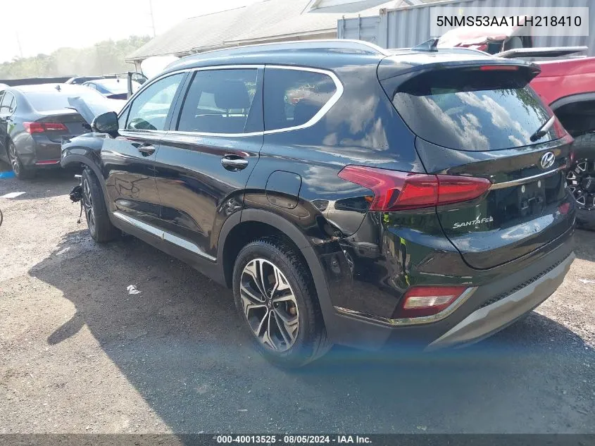 2020 Hyundai Santa Fe Limited 2.0T VIN: 5NMS53AA1LH218410 Lot: 40013525