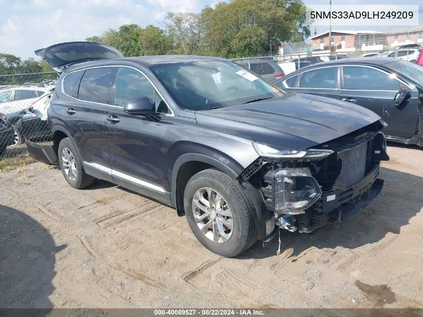 5NMS33AD9LH249209 2020 Hyundai Santa Fe Sel