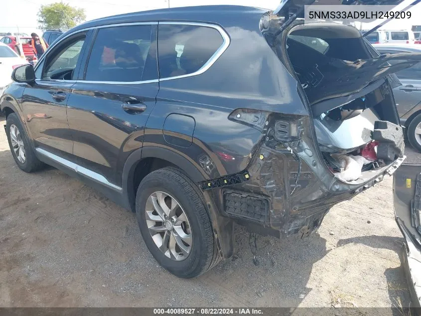 5NMS33AD9LH249209 2020 Hyundai Santa Fe Sel