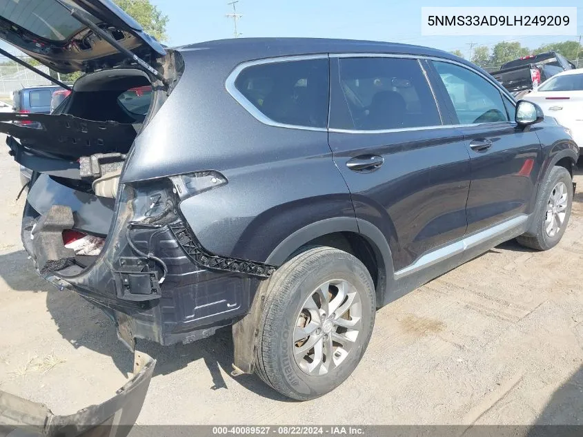 5NMS33AD9LH249209 2020 Hyundai Santa Fe Sel