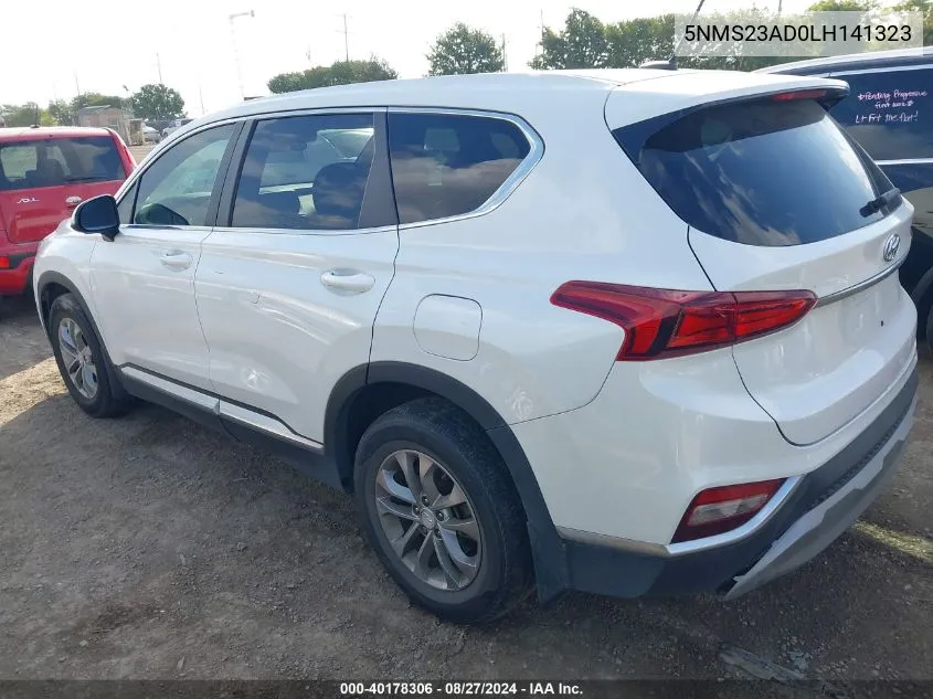 5NMS23AD0LH141323 2020 Hyundai Santa Fe Se