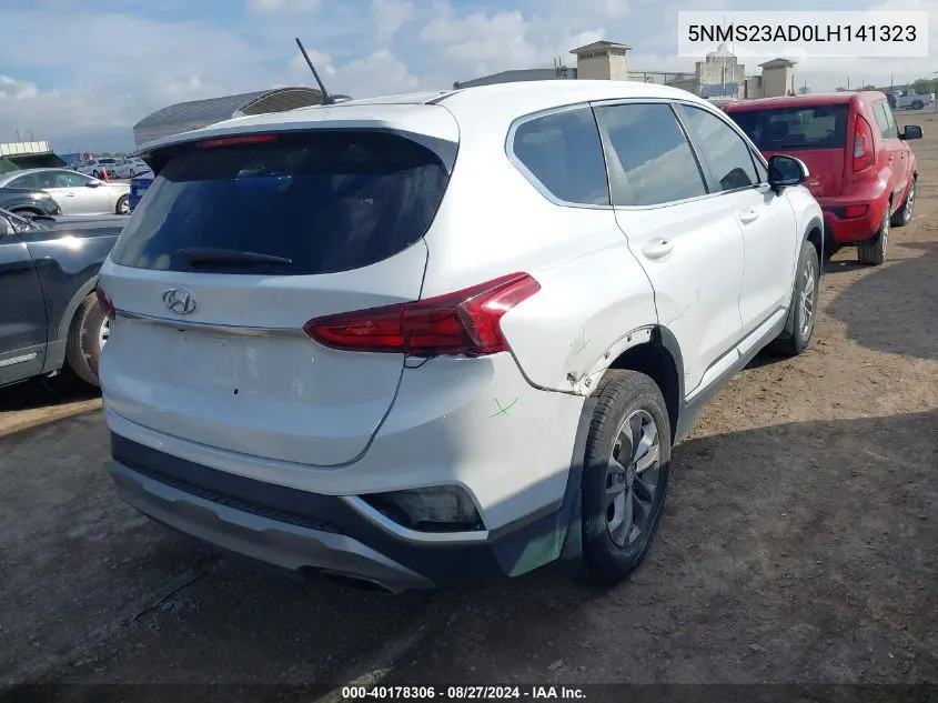 5NMS23AD0LH141323 2020 Hyundai Santa Fe Se