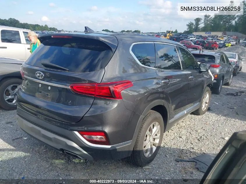 5NMS33AD8LH266258 2020 Hyundai Santa Fe Sel