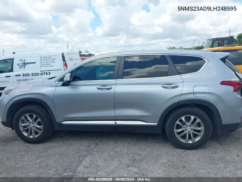 2020 Hyundai Santa Fe Se VIN: 5NMS23AD9LH248595 Lot: 40289826