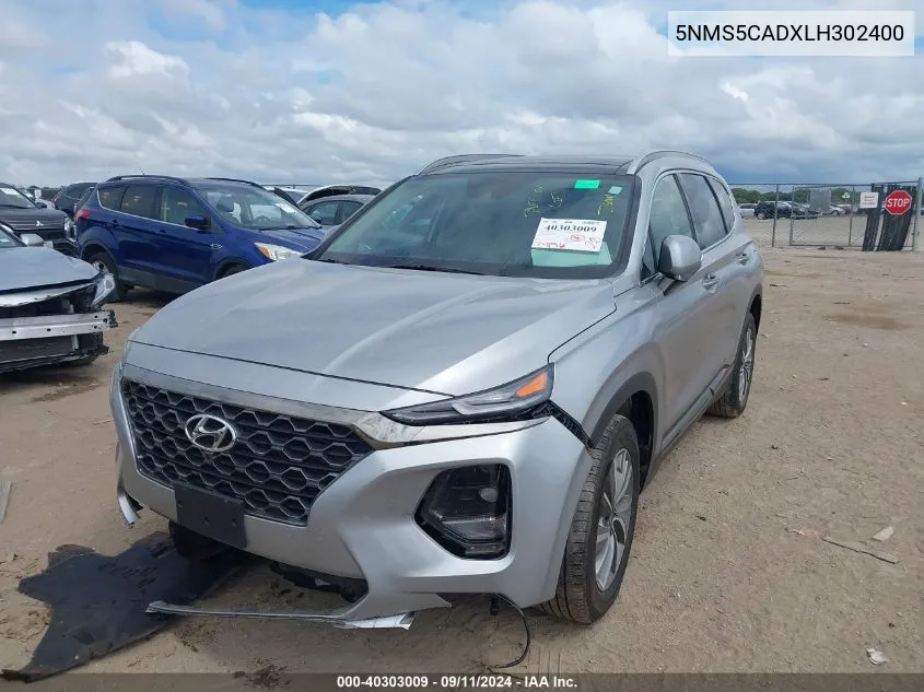 2020 Hyundai Santa Fe Limited/Ultimate VIN: 5NMS5CADXLH302400 Lot: 40303009